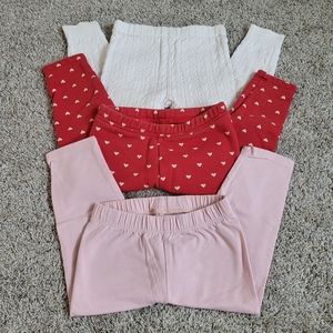 Baby Gap 2T Leggings Cable Knit Fleece Spandex Cotton 2 Years Girls Bundle Lot